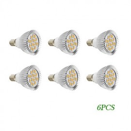 Spot LED 4W E14 / GU10 16 SMD 5730 280 lm Blanc Chaud / Blanc Froid / 6 pcs