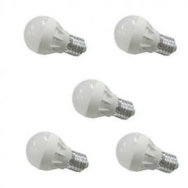 5 ampoules LED E27 3 W 6xSMD5630 250 lm.