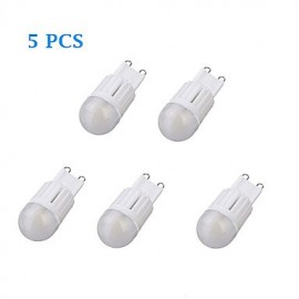 Lampes Maïs LED 5W G9 T 2 COB 380 lm Blanc Chaud / Blanc Froid 5 pcs