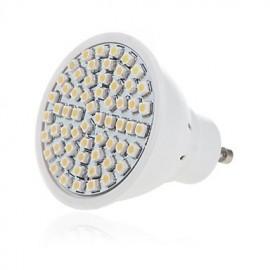 5W 2835X60SMD GU10/MR16 couleur blanc froid chaud coque en plastique LED spots (AC220-240V)