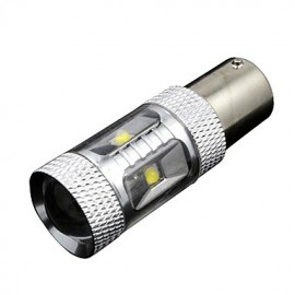 1156 (P21W Ba15s) 30W 6xCREE Blanc froid 2100LM 6500K pour clignotant de voiture (AC/DC12V-24)