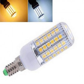 1 pièces E14 12 W 56LED SMD 5050 850 LM 2800-3500/6000-6500 K blanc chaud/blanc froid ampoules de maïs