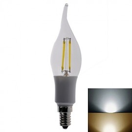 E14 3 W COB 450LM LM chauffent les bougies blanches/blanches froides LED