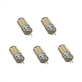 5 pcs G4 3W LED à deux broches Lumières 24LED SMD 2835 200 lm Blanc Chaud / Blanc Froid Décoratif