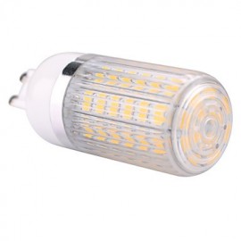 G9 15 W 60x5730SMD 1500LM 2800-3200 K/6000-6500 K blanc chaud/blanc froid ampoule LED maïs avec couvercle rayé (AC110/220 V)