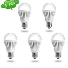 5 pièces E26/E27 10 W 1 COB 980 LM blanc froid A60 (A19) ampoules globe LED