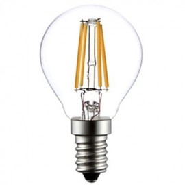 ON E14 4W 4 COB 400 LM Ampoules à filament LED G45 edisonintage Blanc chaud