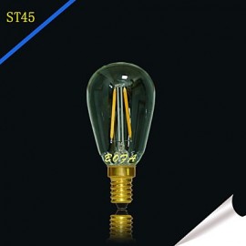 E12 E14 110V 220V 2200K-2700K 100-200Lm ST45 2W 2LED Ampoule Edison Rétro Ampoule LED