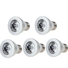 5 pièces 3W E27/E14/GU10/GU5.3 RGB LED à couleur changeante ampoule lampe avec télécommande (85-265 V)