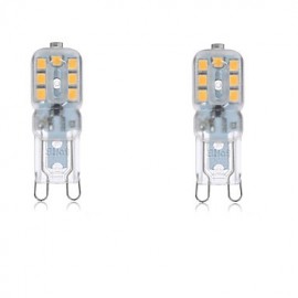 2 pièces G9 14SMD2835 4W 300-400LM blanc chaud/blanc froid décoratif AC220V/110V LED lumières de maïs T