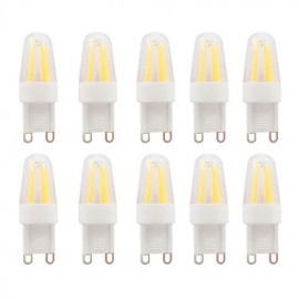 3W G9 LED Bi-pin Lights G95 COB 230-250 lm Blanc Chaud Etanche AC110/AC220V 10 pcs