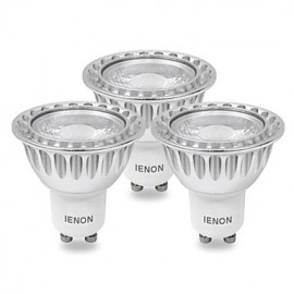 Spot LED GU10 3W MR16 COB 240-270 lm Blanc Froid 3 pcs