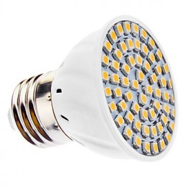 Spot LED 3W E26/E27 MR16 60 SMD 3528 240 lm Blanc Chaud /