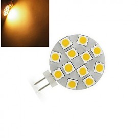 Ding yao G4 4W 12X SMD 5050 200LM 2800-3500/6000-6500K, blanc chaud/blanc froid, lumières à deux broches, DC 12V, 1 pièce