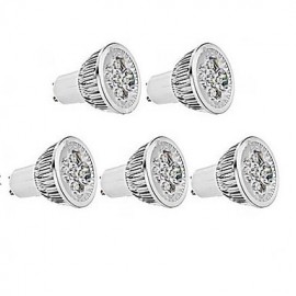 Spot LED 5W GU10 / E26/E27 MR16 1 350-400 lm Blanc Chaud / Blanc Froid 5 pcs