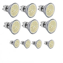 10 pièces GU10/E27/MR16 60SMD 3528 2835 LED blanc chaud/blanc Spot ampoule lampe 3 W économie d'énergie