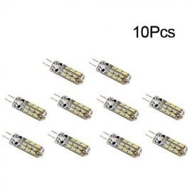 Lampes Maïs LED G4 T 24 SMD 3014 150 lm Blanc Chaud / Blanc Froid DC 12 10 pcs