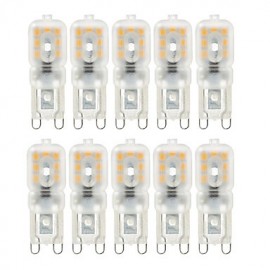 10 pcs Dimmable 4 W G9 LED Lumières 14 SMD 2835 300-400lm Blanc Chaud/Froid AC 220/110 V