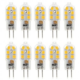 10 pièces G4 4W 14*2835SMD 300-360LM blanc chaud/froid T DC 10-12V/AC 220-240V