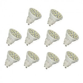 Spot LED GU10 5W 20 SMD 5050 320 lm Blanc Chaud / Blanc Froid 10 pcs