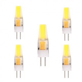 5 pièces G4 2W 1505 COB 150-200LM blanc chaud/blanc froid décoratif/LED étanche à deux broches (AC/DC 12-24V)