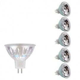 Spot LED 3W GU5.3 MR16 1 COB 230/240 lm Blanc Chaud/Blanc Froid DC/AC 12V 6 pcs