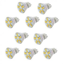 10 pièces 3.5W MR11 15XSMD5730 ampoules de projecteur blanc froid/chaud ampoules halogènes équivalentes (12V)