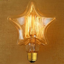 Source de lumière de lampe en tungstène rétro de décoration de lumière jaune Edison (E27 40W)