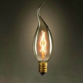 C35L tirez l'extrémité de la petite ampoule à vis Edison jaune E14 220 V-240 V 40 W