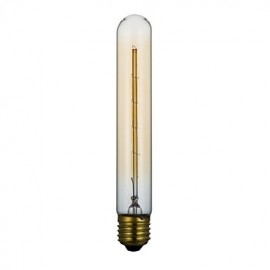 Ampoules à incandescence de type tube créatif E27 40w, ampoule classique en soie