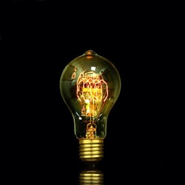 Lampe à bulles antique Edison en soie A19 40 W (85 V-265 V)