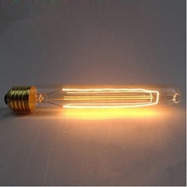 Ampoules à incandescence à Filament de carbone en soie E27 AC220-240V 40W T185 autour de la perle