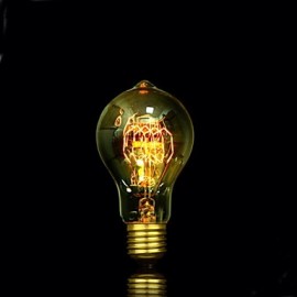 Lampe à bulles antique Edison en soie A19 25 W (85 V-265 V)