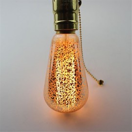 Ampoules Edison Vintage ST64 60W E27, ampoules à incandescence, lumière rétro à Filament pour lampe suspendue (AC220-240V)