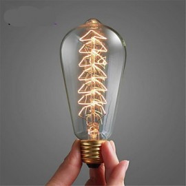 Ampoule à incandescence vintage Edison ST64 E27 40 W 2700 K (220-240 V)