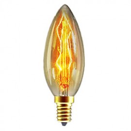 Ampoule à incandescence C35 40W E14, ampoule rétro Edison (AC220-240V)