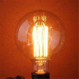 Ampoule à incandescence G125 40W E27, ampoules rétro Edison (AC220-240V)