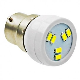 Spot B22 2W 6LED 5730SMD 90-120LM 6000-7500K AC220-240V Blanc - Blanc Argent