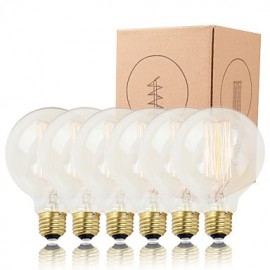 GMY 6 pièces G95 Edison ampoule filament Vertical ampoule Vintage 40 W E26/E27 décorer ampoule