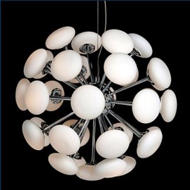 Lampe de restaurant moderne Simple circulaire en verre art suspension Style européen led 33