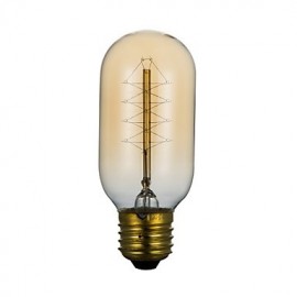 Ampoule Edison T45 220V 40W, fil autour d'edison, pour couloir, terrasse, personnalité, lampe Art déco rétro