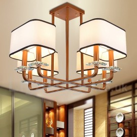 Lampe de lustre moderne/contemporaine à 8 lumières à un niveau pour salle à manger, lumière de salon