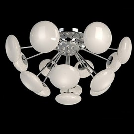 Lampe de restaurant moderne Simple circulaire en verre art suspension Style européen led