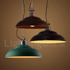 Lampe suspendue rétro/vintage à 1 lumière pour salle à manger/lampe de bureau