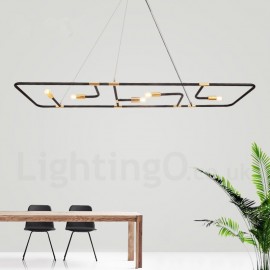 Lampe suspendue moderne/contemporaine à 5 lumières pour salle à manger, chambre à coucher, salon