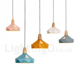 Lampe suspendue moderne/contemporaine à 1 lumière, multicolore, pour salle à manger, chambre à coucher, salon