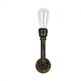 E27 Rustique/Lodge Traditionnel/Classique Laiton Antique Caractéristique pour Ampoule LED Incluse, Lumière Ambiante Applique Murale LED Applique Murale