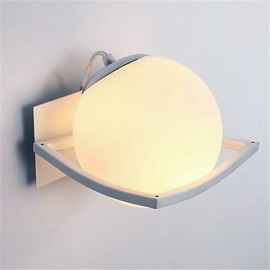 E26/E27 Caractéristique galvanisée moderne/contemporaine pour ampoule LED de style mini incluse Protection des yeux, appliques murales à lumière ambiante