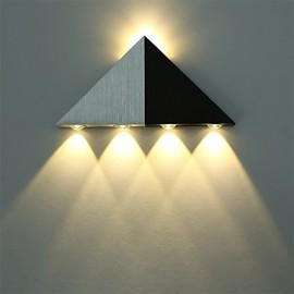 Triangle moderne 5W LED applique murale luminaire couloir intérieur haut vers le bas lampe murale Spot lumière en aluminium éclairage décoratif pour Studio Restauran