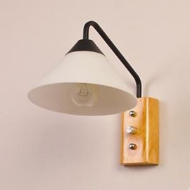 Japonais coréen allée porche escaliers chambre lampe de chevet applique verre bois